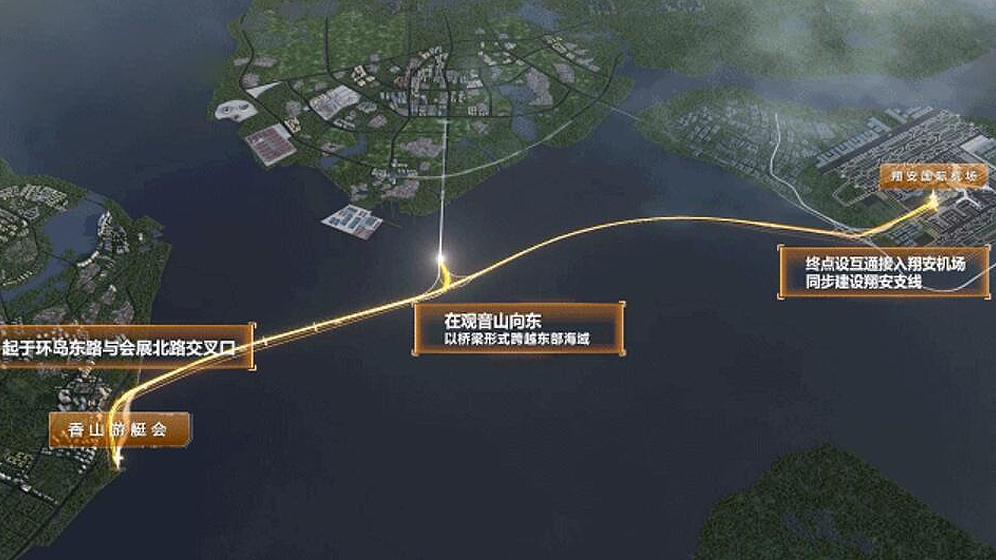 廈門市第三東通道動工開建  2026年與翔安機場同步建成投用